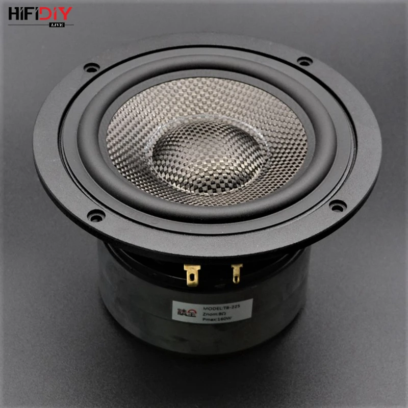 HIFIDIY LIVE HIFI 5,5 дюймов 5,9" Midbass НЧ динамик 8OHM 100 Вт литой Алюминиевый Fram углеродное волокно громкоговоритель T5-152