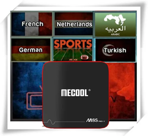 

SATXTREM MECOOL M8S W PRO Android 7,1 With1 Year French/Arabic/Netherland/Turkish/India//UK/CA/Switherland/Africa VOD
