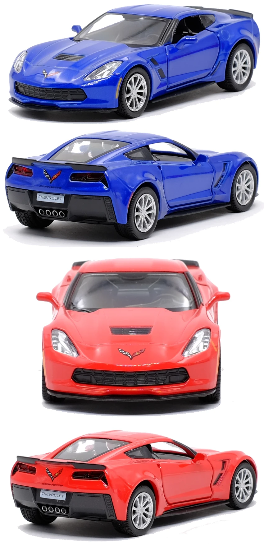 RMZ CITY 1:36 Corvette Grand Sport C7 спортивный автомобиль литая под давлением модель автомобиля игрушка с вытягиванием назад для детей подарки коллекция игрушек