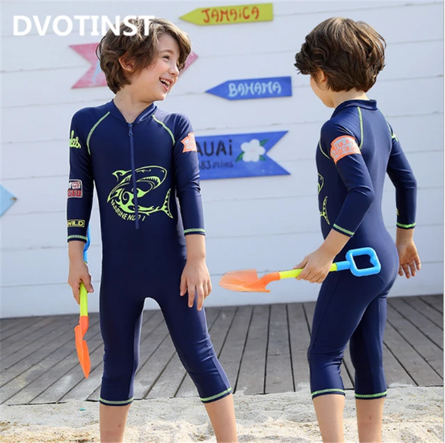 Dvotinst Baby Boys Swimwear Swim Suit Children Infantil Toddler