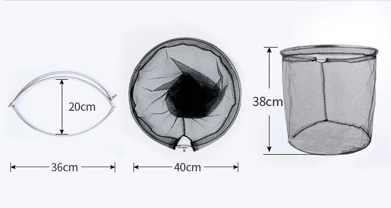Портативная рыболовная сачок из нержавеющей стали, складывающаяся сеть, форель, карп, сетка, schepnet, рыболовные снасти