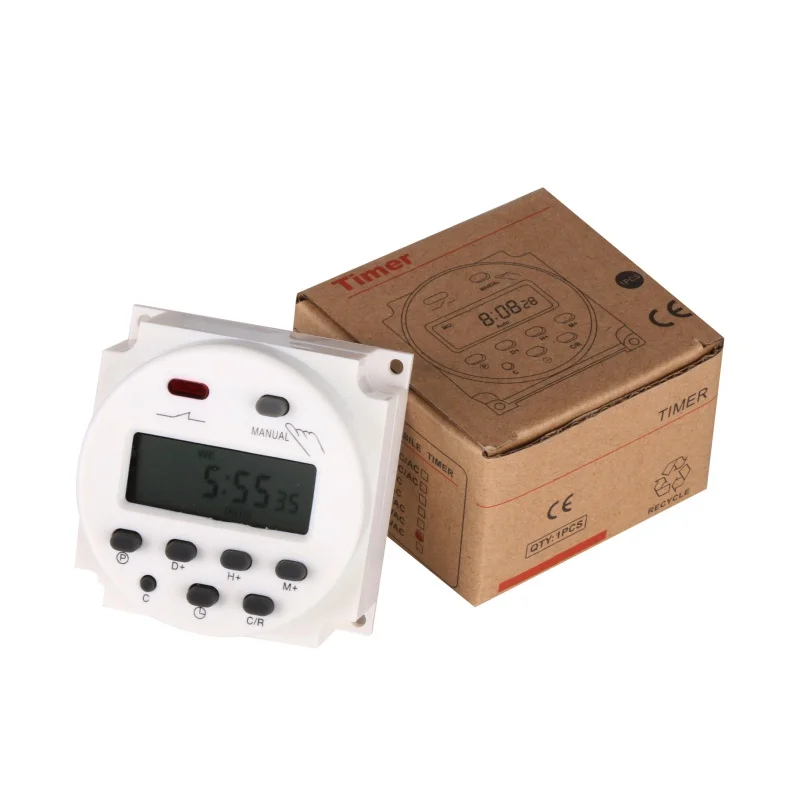 

Digital LCD Power Time Switch Relay 8A TO 16A TIMER 10A CN101 Mini Timer AC 12V 24V 220V 240V weekly 7days Programmable