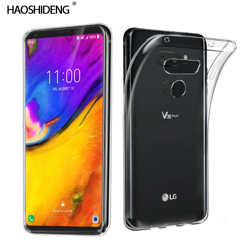 Чехол для LG V40 ThinQ / V35 Силиконовый прочный прозрачный мягкий чехол из ТПУ V10 V20 V30