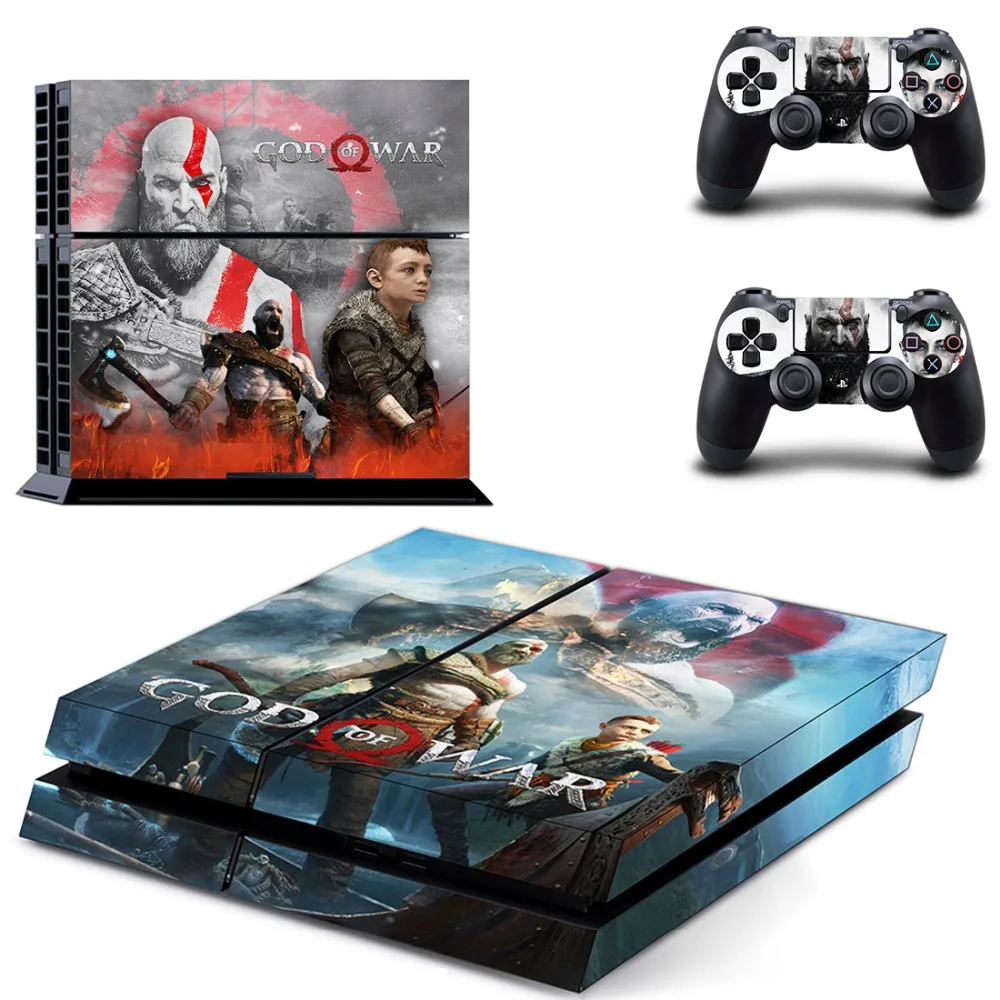 Pegatinas PS4 GOD OF WAR скины наклейки для игровой станции 4 Стикеры геймеров Обложка