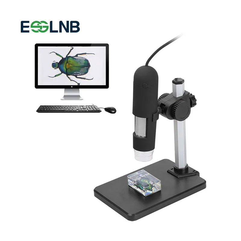 

1000X Digital USB Microscope Mega Pixels Monocular Microscope Endoscope Magnifier Video Camera With 8 LED and U-bolt