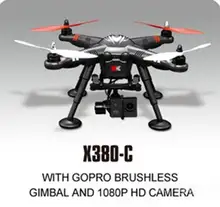 XK DETECT X380C 4CH GPS 2.4GHz RC Quadcopter with Gopro Brushless Gimbal & 1080P HD Camera Circle Hovering Headless Mode RTF