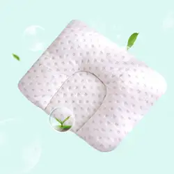 Для новорожденных Подушка плоской головкой Спящая позиционера Поддержка подушки предотвратить одноцветное белый sofe