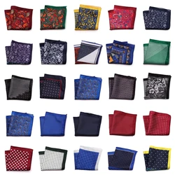 Luxury Men's Handkerchief Polyester silk Floral Printed Hankies Hanky Business Pocket Square Chest Towel 23*23CM MPK001-033 Luxury Men's Handkerchief Polyester silk Floral Printed Hankies Hanky Business Pocket Square Chest Towel 23*23CM MPK001-033