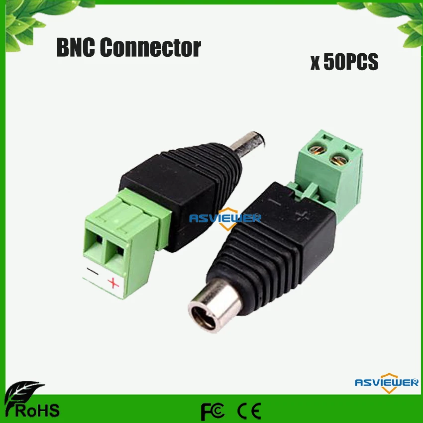 

2.1mm DC Male Power Jack Adapter Plug-in Power Connector 50pcs/Lot