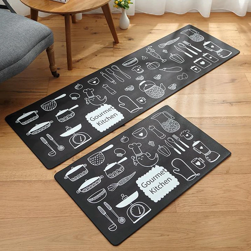 

Leatherwear Kitchen Mat Anti-Fatigue Mattress Comfortable Skid Resistant Floor Home
