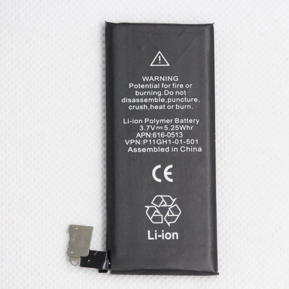 0 цикл литиевая батарея для iphone 4 1420mah Замена батареи телефона Apple 4G с ремонтными