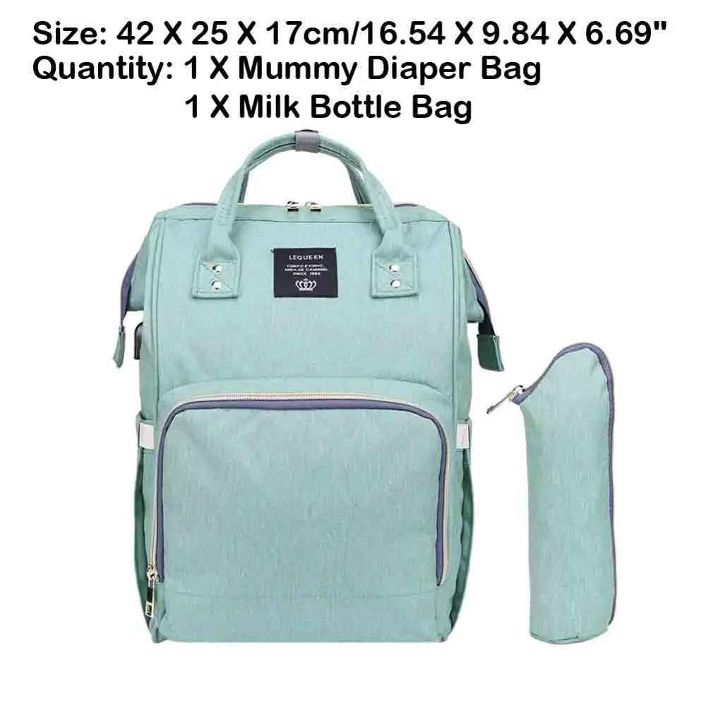 Водонепроницаемый ворсистая Сумочка для беременных, usb-порт, дорожные рюкзаки для кормящих мам - Цвет: 07