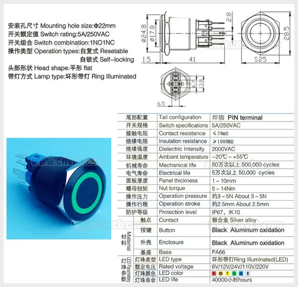 IB22A-P11F-E IB22A-P11Z-E black