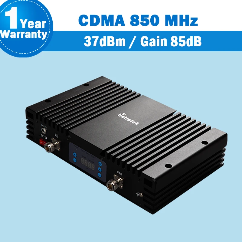 5W Great Power amplifier 85dB GSM CDMA 850 Mobile Phone Signal Repeater with MGC/ALC 2G 3G UMTS 850mhz repetidor de celular S35