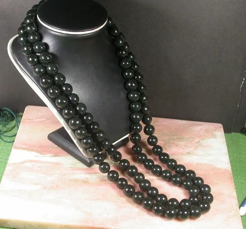 

0169 Natural Hetian Nephrite Jade Bead Beads Necklace