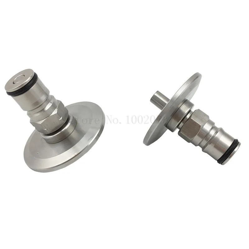 Gas 50.5mm OD ferrule for SS conical fermenter pressure transfer SS304 Sanitary Brewer Fitting 1.5Tri Clamp to Ball Lock Post