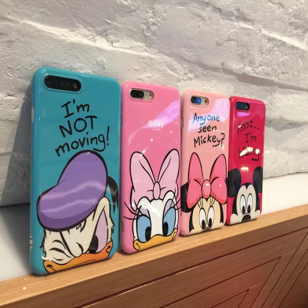 

Cute Mickey Minnie Winnie Pooh Daisy soft gel luxury silicone case cover for iphone X 6 6s Plus 7 8 plus X XS MAX XR Case Capa