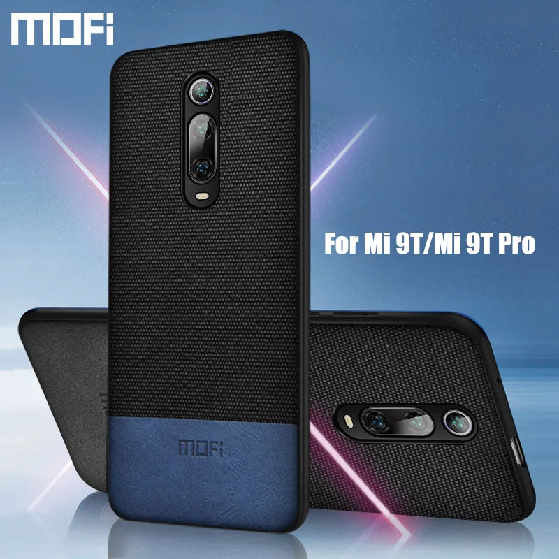 Per Xiao mi mi 9 t pro CASO della copertura del panno del tessuto mofi originale Mi 9 t pro duro DELLA Copertura di protezione cassa del silicone antiurto posteriore