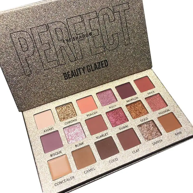 

Beauty Glazed 18 Colors Eye Shadow Palette Makeup Accessories Tools Glitter Beauty Glazed Eyeshadow Palette Maquillage Dropship