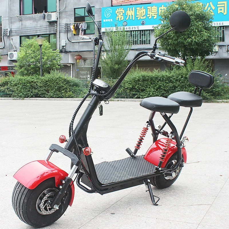 

Electric Motorcycles Scooter Hydraulic Spring Samping 12A 800W Lithium Battery City Scooter Thickening Cushion Double Seat