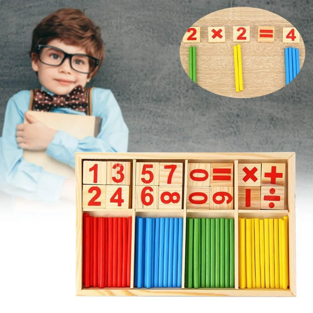 1 Set Baby Toys Wooden Blocks Educational Toy Mathematical Intelligence
