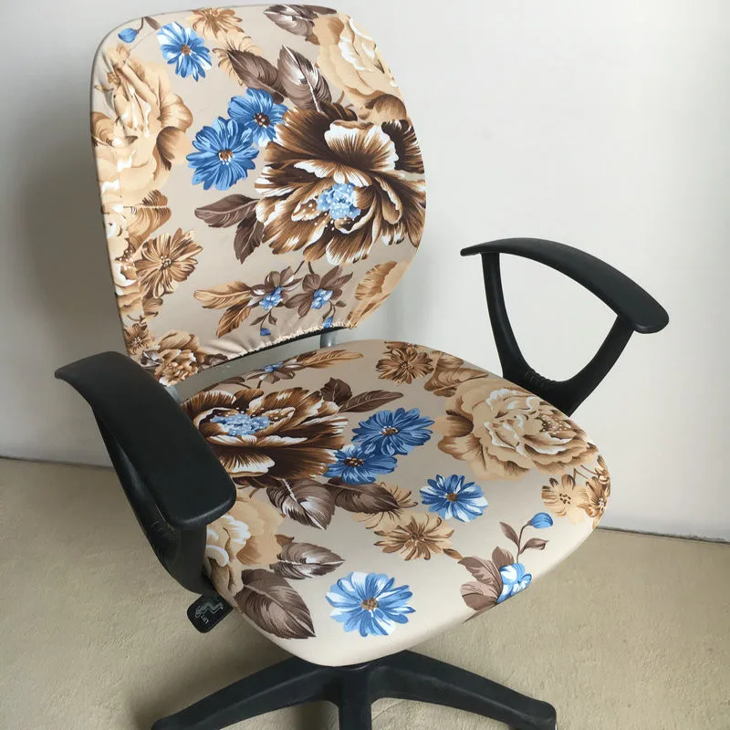 

Split 2pcs/set Chair Back Cover Seat Protective Case Elastic Slipcover Stretch Arm Chair Cover Home Office Computer Chair Cover