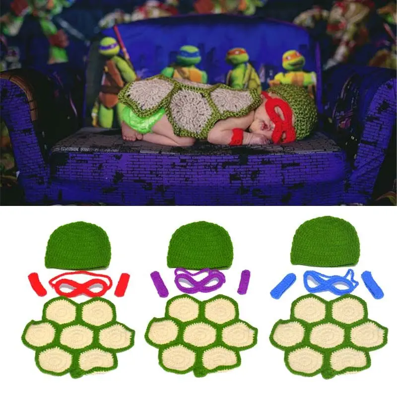 New Arrived Cute Turtles Style Baby Infant Newborn Handmade Turtle