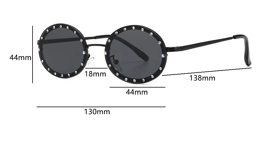 Винтажные Ретро Круглые бриллиантовые декоративные маленькие овальные солнцезащитные очки мужские роскошные брендовые солнцезащитные очки для женщин прозрачные красные очки UV400