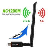 USB 3,0 1200 Мбит/с Wifi адаптер двухдиапазонный 5 ГГц 2,4 ГГц 802.11AC RTL8812BU Wifi антенна сетевой адаптер карта для ноутбука Настольный ПК