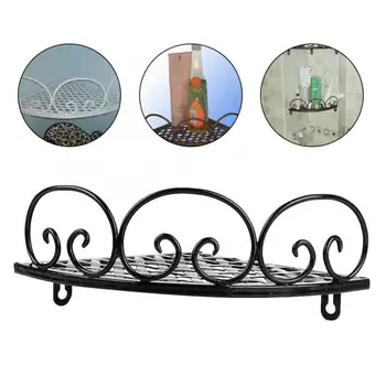 

Triangle Bathroom Corner Shower Shelf Wall Hanging Shelf Iron Art Storage Rack Organizer Bathroom Shampoo Holder wall shelves