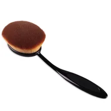 Hot Sale Big Oval Tooth Brush Style Foundation Makeup Air Brush Loose powder Synthetic Hair Brush #BL127