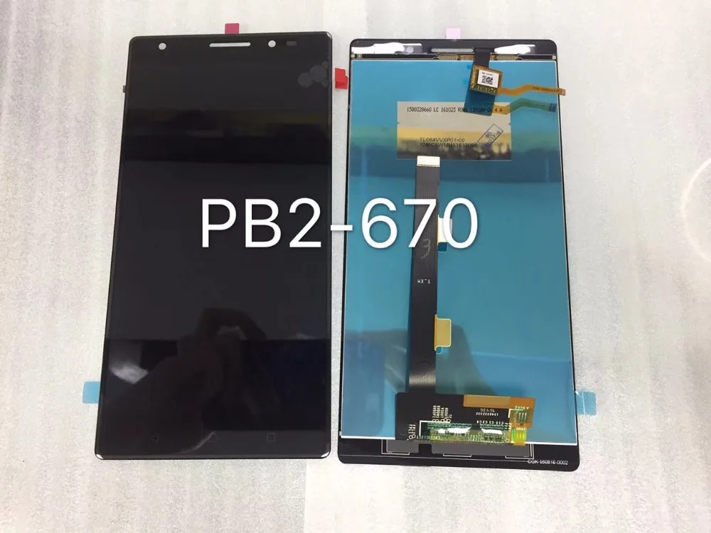 

For Lenovo Phab 2 PLUS PB2-670M, PB2-670Y, PB2-670N 6.4" LCD Display +Touch Assembly self factory produced nice quality