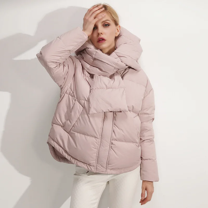 Зима 2018 Новый высококлассный женский модный воротник дизайн качественный