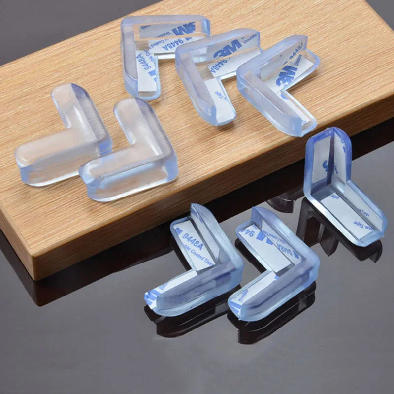 

15pcs/lot Transparent Child Baby Safety Protector Soft PVC Desk Table Corner Guard L-Shape Anti-collision Edge Protection Cover