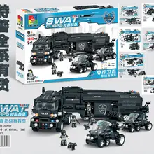 Специальная полицейская команда детские строительные блоки собранная обучающая игрушка Сокол тротуарная орла защитник полицейский