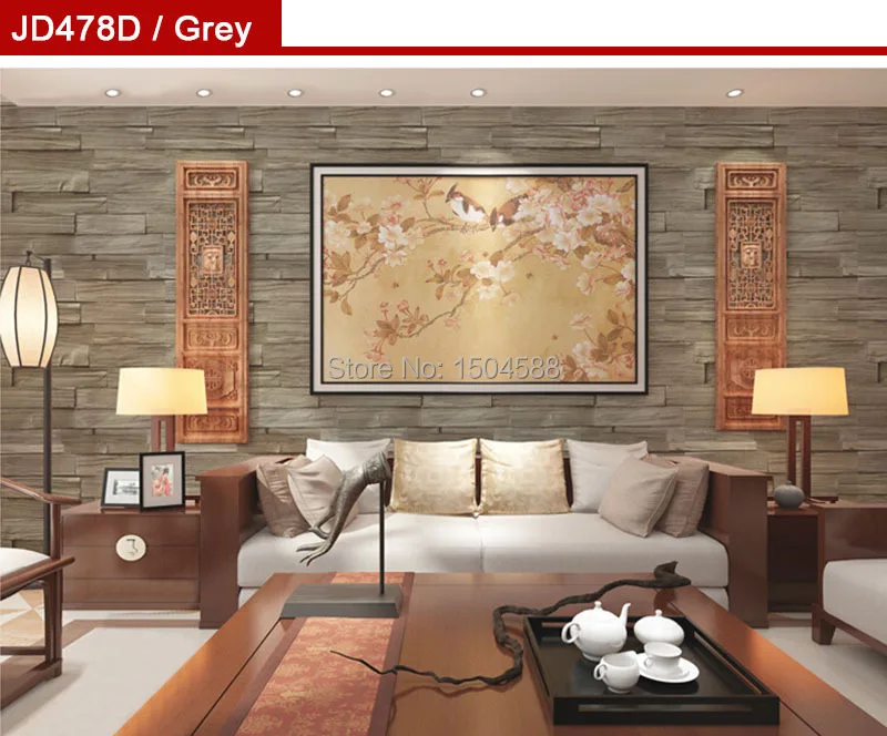 Papel де Parede 3D Paisagem Современный Простой Имитация кирпича фото обои китайский стиль гостиная ТВ диван фон обои