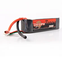 1pcs Wild Scorpion RC Lipo Battery 14 8V 3000mAh 60C 4S For RC Quadcopter Drone Helicopter