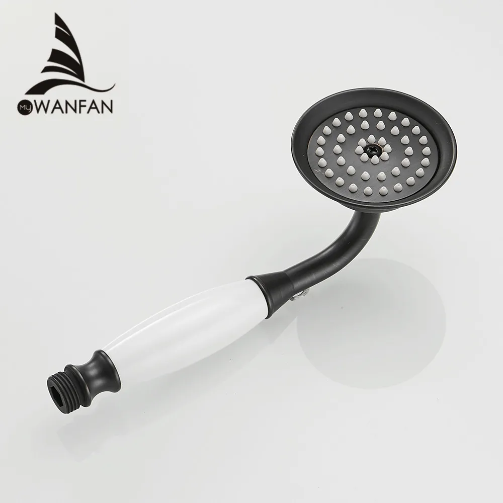 Buy Shower Heads Black Brass Bathroom Hand Held Shower