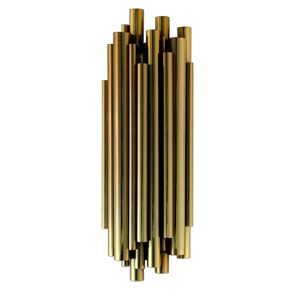 

designer lamp from delightfull brubeck golden color wall lamp