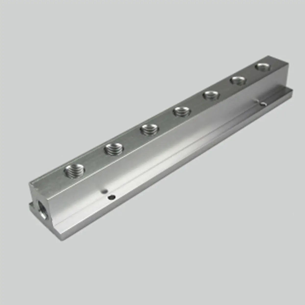 

1/4" BSP Female 7 Way Solid Aluminum T-Shape Air Manifold Block Splitter