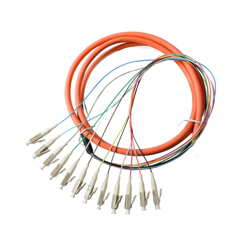 

5-20 шт. оптоволоконный пакет Pigtail LC multimode 12 Core Pigtail LC UPC PC FTTH 1,5 m патч-корд бесплатная доставка Оптовая продажа с завода