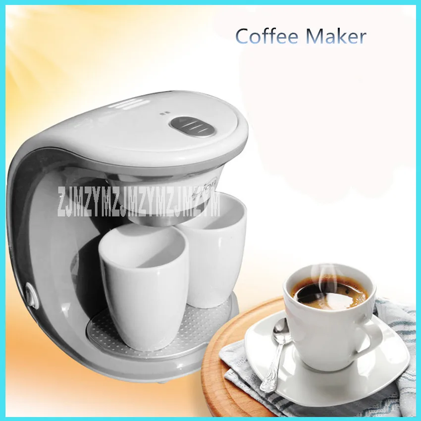 2cups ccm 801 electric double serve drip coffee maker ceramic mug american nescafe capsules ...