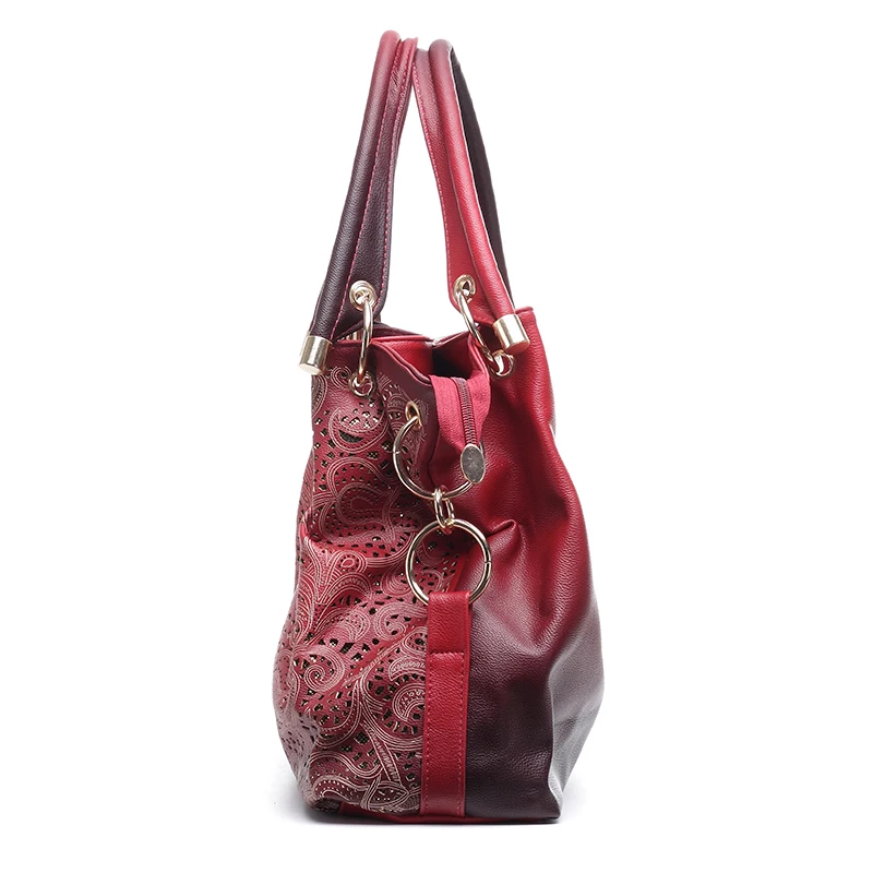 Zlon модные женские туфли сумка Hollow Out сумка с эффектом омбре цветочные сумки с принтом через плечо Женская кожаная обувь сумка тренд N115