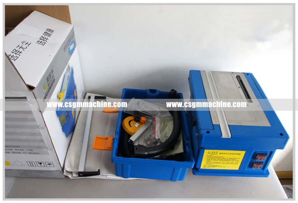 2400W Dust-free Sawing Machine/DS-2215 table saw with Scalable Working Table for wood cutting/ABS cover