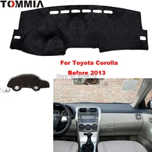 Крышка приборной панели Tommy коврик для автомобиля солнцезащитный козырек анти-УФ покрытие для приборной панели коврик для приборной панели автомобиля для Toyota Corolla 2006-2013