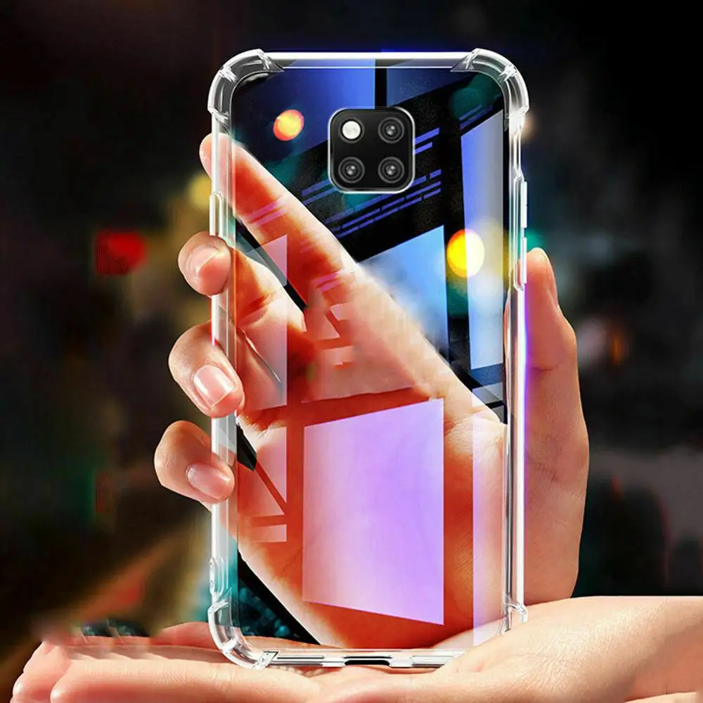 Прозрачные силиконовые чехлы для Huawei Mate 20 Pro Lite Мягкий ТПУ Прозрачный задний