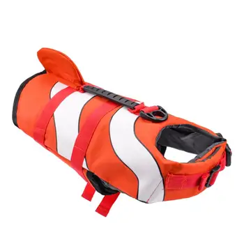 

1PC Fish Shaped Pet Dog Life Jacket Dog Swimwear Vest Safety Clothes Puppy Summer Clothing Swimming Suit