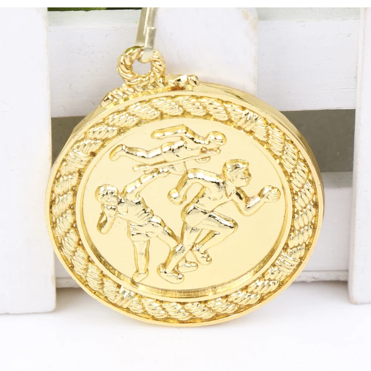 

Triathlon medal School Medal Gold Silver Bronze Motion, Honor Communication Ability/self-confidence Developing 5.0 cm=4pc