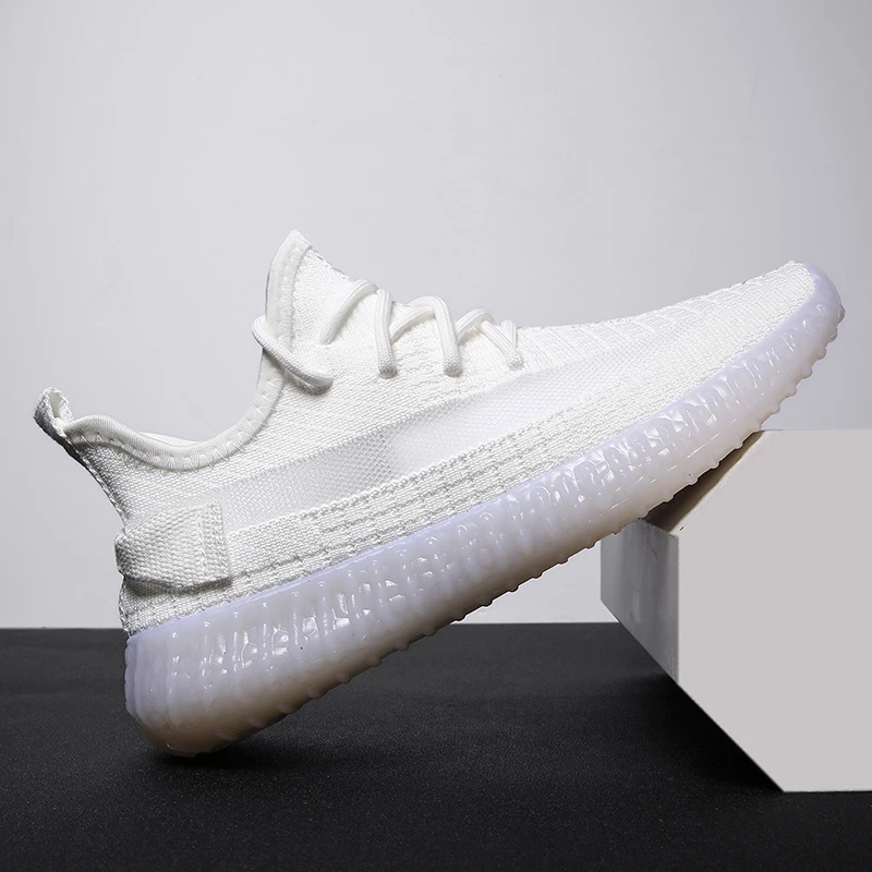 

Summer Breathable Flying Weaving Casual Shoes Man Shoes Fashion Luminous Walking Shoes Men Sneaker Shoe Men zapatos hombre