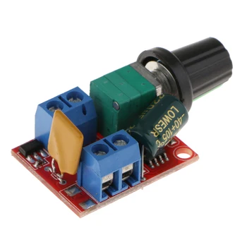 

Motor Driver PWM Speed Controller 5A DC 3V-35V LED Dimmer Speed Control Switch with Knob